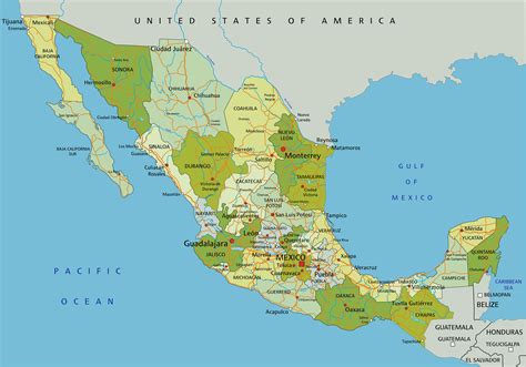 Map of Mexico.